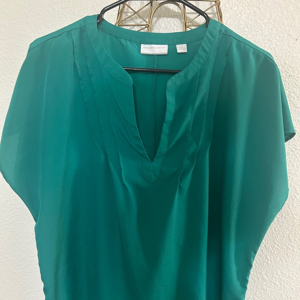 Green dressy top
